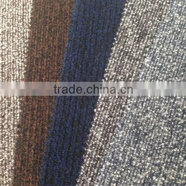 polyester organic cotton jersey scuba 2x2 rib knit fabric for sweater