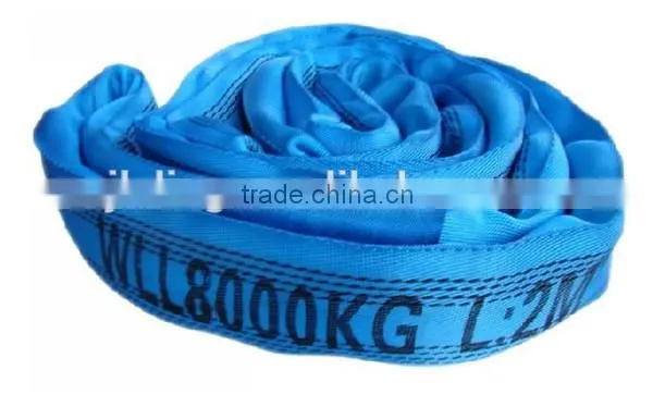 Polyester load slings endless polyester round sling w.l.l 8000kg