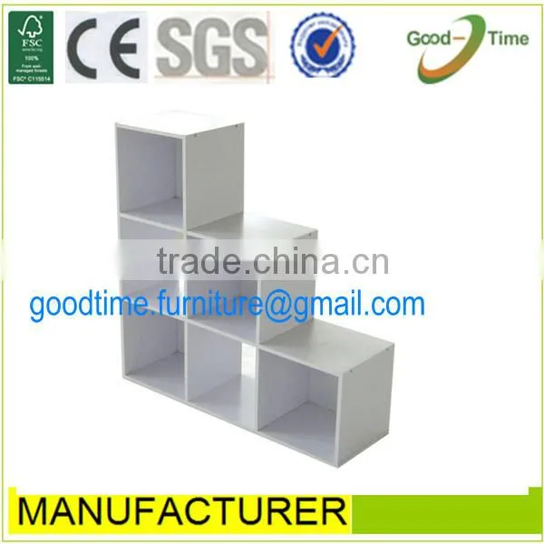 Simple Book Cabinet Melamine Bookshelf Wood Bookcase