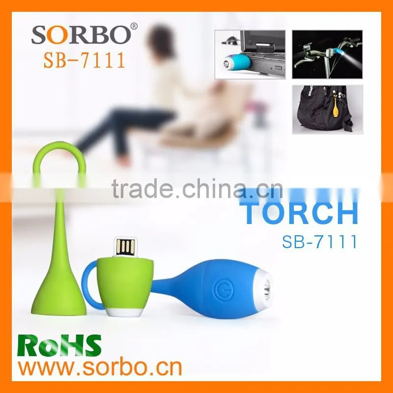 2016 World Best Selling Wonderful SORBO LED Rechargeable Light with Power Bank For Hinking Or Camping