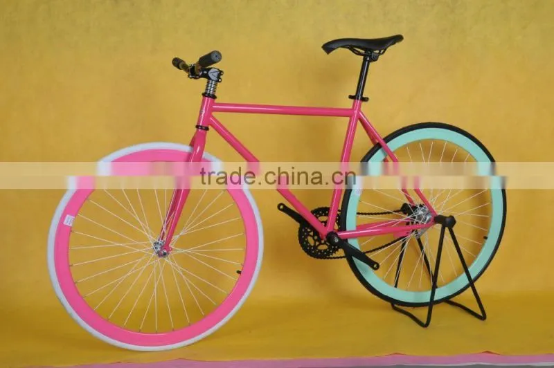 700C colorful fixie fixed bike form TAIWAN Fixed Gear Bikes factory to wholesale blue fixed gear bike