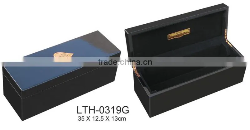 logo customized wooden packing box wholesale