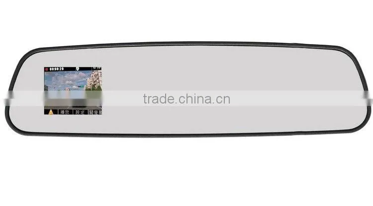 (F600)Hot infrared night vision + G-sensor + GPS 4.3 inch rearview mirror dual camera car dvr