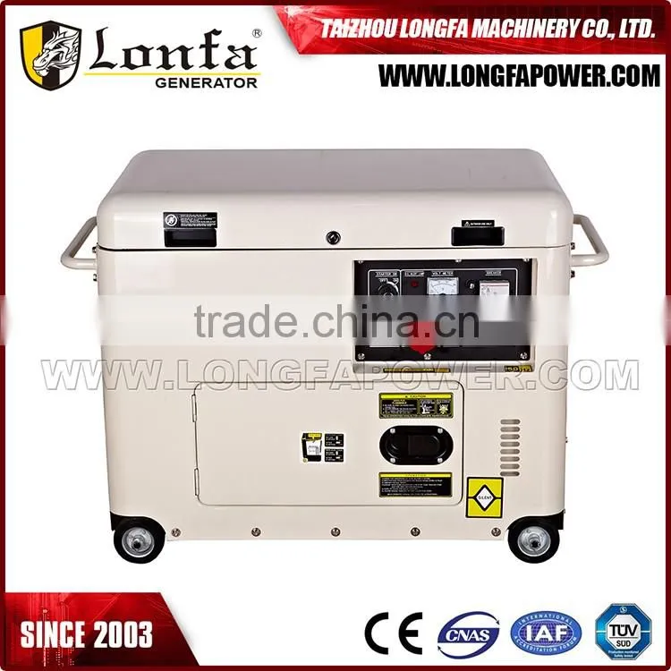 8KVA Silent Diesel Generator 3-Phase 50Hz 220V 380V Moveable Diesel Power Generator