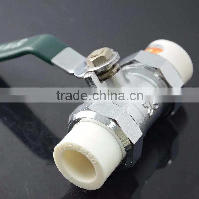 ppr manufactur ppr fittngs company PPR Copper Plating Ball Valve