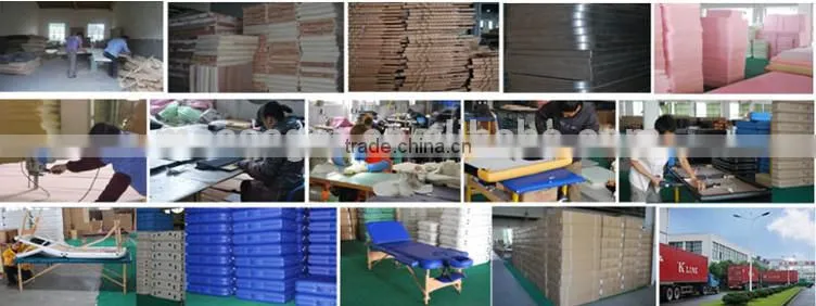 Portable folding wooden massage bed used hospital massage with soft PU leather