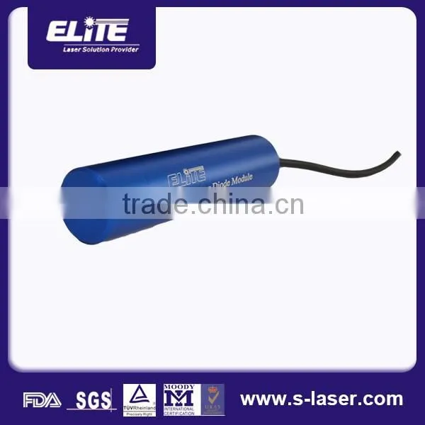 Wide work temperature alunimium anodized/brass blue diode laser