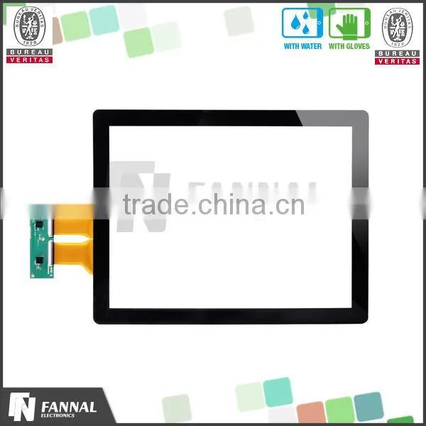 15 inch capacitive touch panel with USB ports support 10points touch