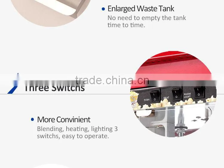 SH-6C Hot Sale Table Counter Top Electric Commercial Popcorn Maker for cinema
