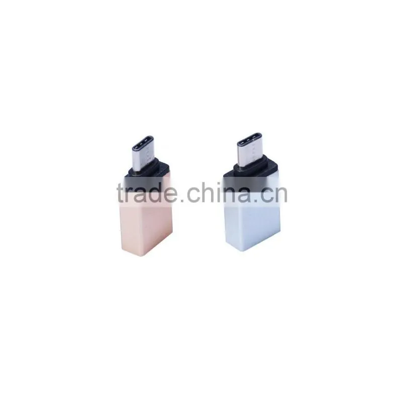 Aluminium Alloy USB 3.1 Type C Male to USB 3.0 Type A Female OTG Data Transfer/Charging Adapter/Connector for USB C Devices