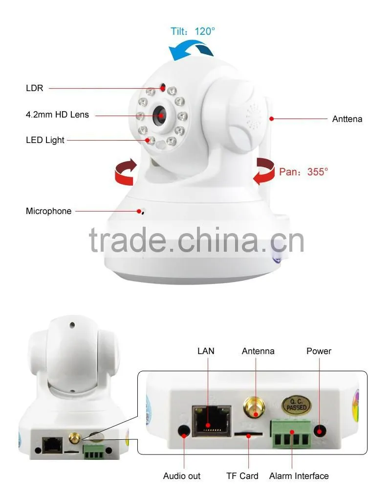 VStarcam NVS-K200 Professional Full HD Security Wireless Infrared Audio Camera digital wifi nvs sd card ip camera