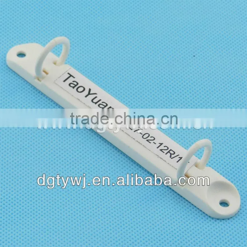 plastic binder clip for ring binder files, plastic hole folder