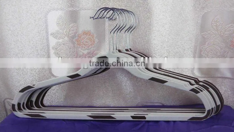 anti-slipping flocking hanger