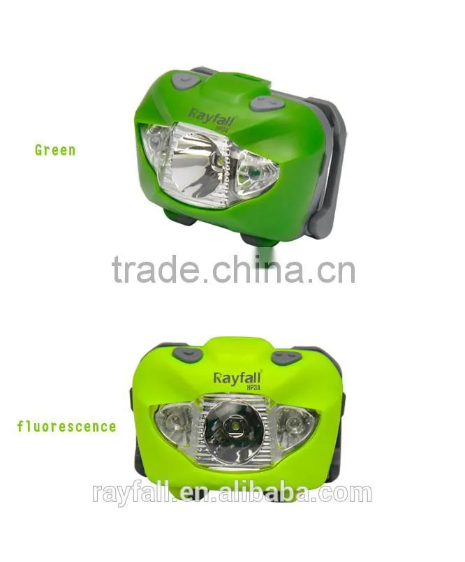 Amazon hot selling 3 aaa battery super bright rohs headlamp oem with logo