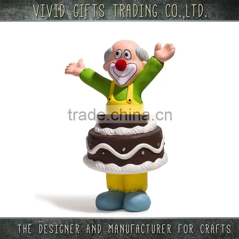 2016 the newest Ceramic clown party supply with gifts and cake
