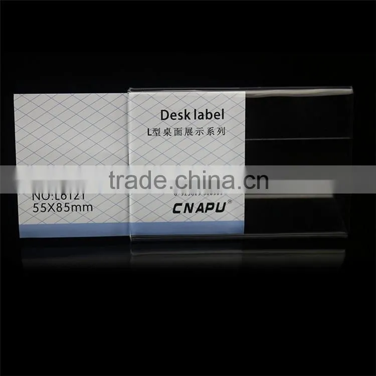 tabletop fashionable clear acrylic label holders