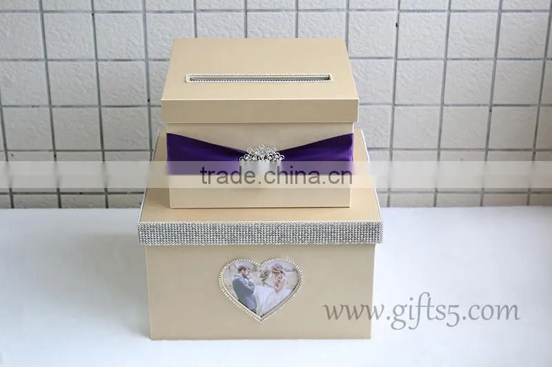 Elegant card boxes for weddings in handmade