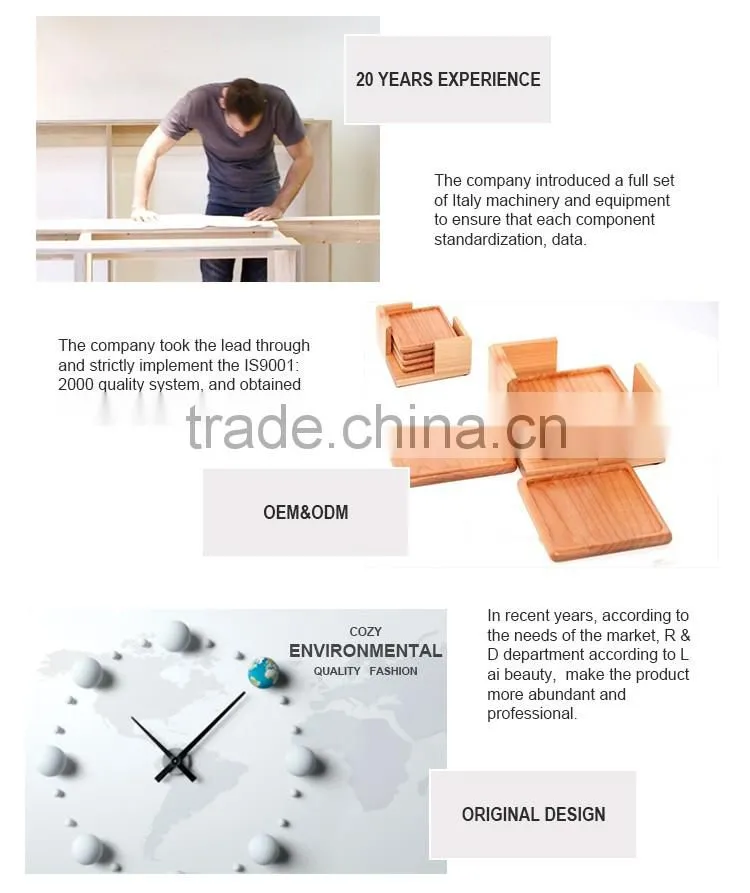 Environmental E1 18mm MDF wood sliding wardrobe door mechanism for bedroom