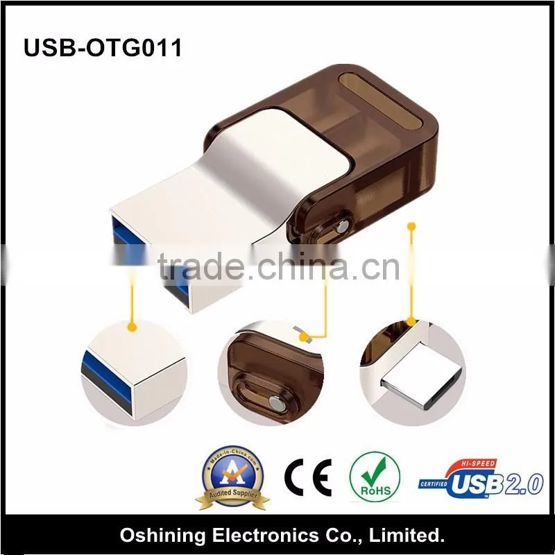 Promotional Custom Otg USB Flash Drive, Mini USB 3.0 Flash Drive 8gb Wholesale(otg-011)