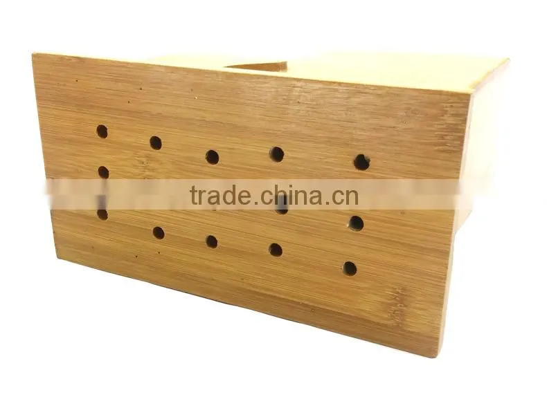 BH011 Two Storied Standing Bamboo Kitchen Knife Holder
