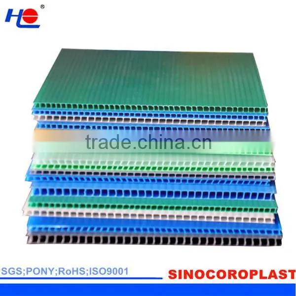 uv stabilized and convenient to move pp corex plastic board