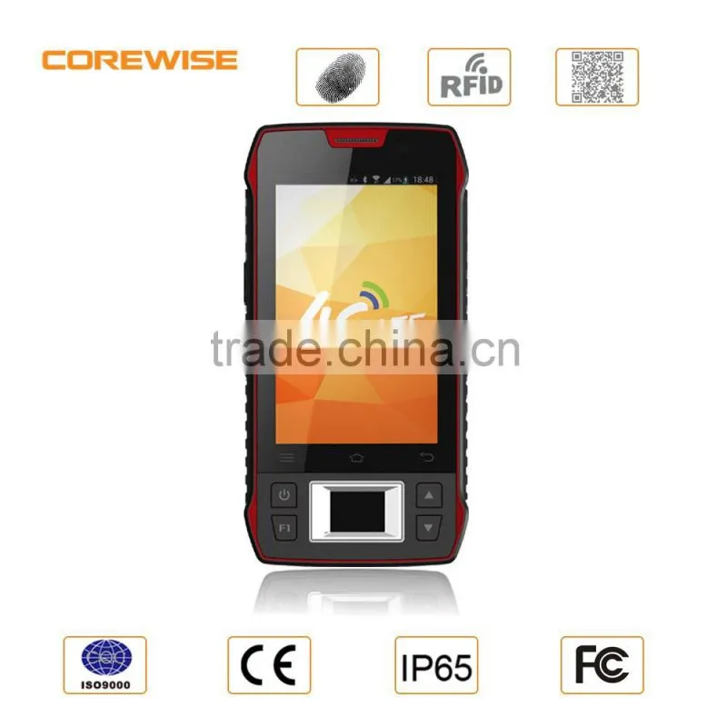 Newest 4G LTE Mobile touch screen durable IP65 GPS guard nfc reader gsm
