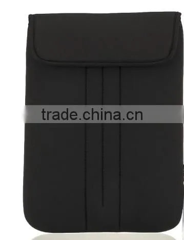 Hot sale 12.5 inch shockproof neoprene laptop sleeve case without zipper with flip cover and dot printing