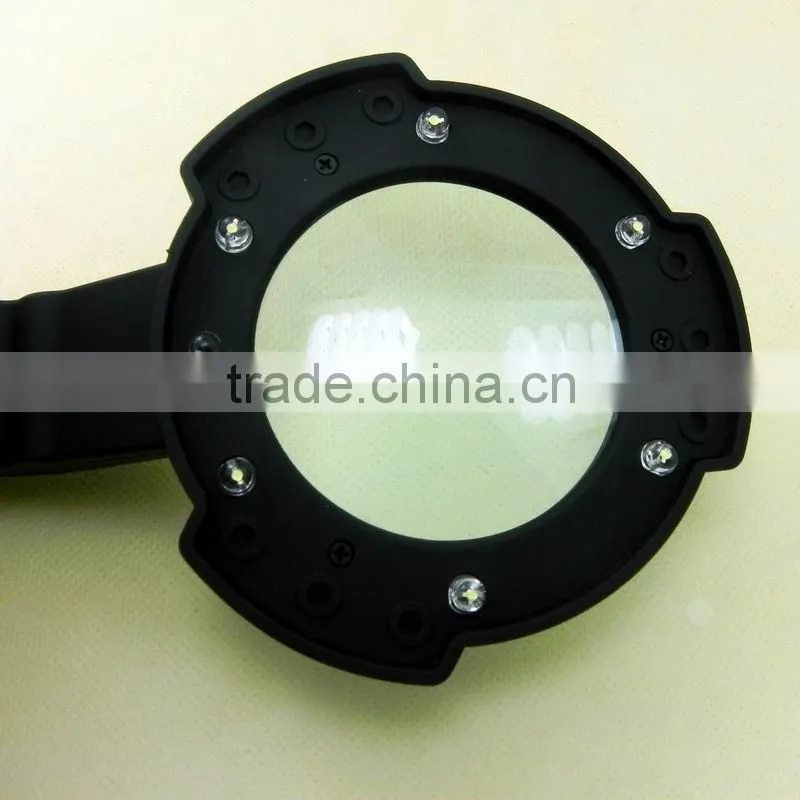 large metal frame10 LED light magnifying glass ,Reading magnifier loupe ,LED magnifying glass Magnifiers for elderly people