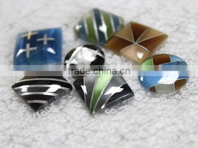 Gemstone cuff buttons wholesale