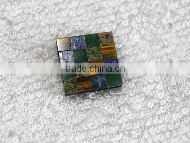 Wholesale gemstone mosaic for cufflinks,stone for clothes buttons