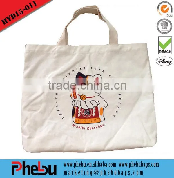 2015 Fashion Shoulder Bag Canvas Tote Bag for ladiesCAS15-029)