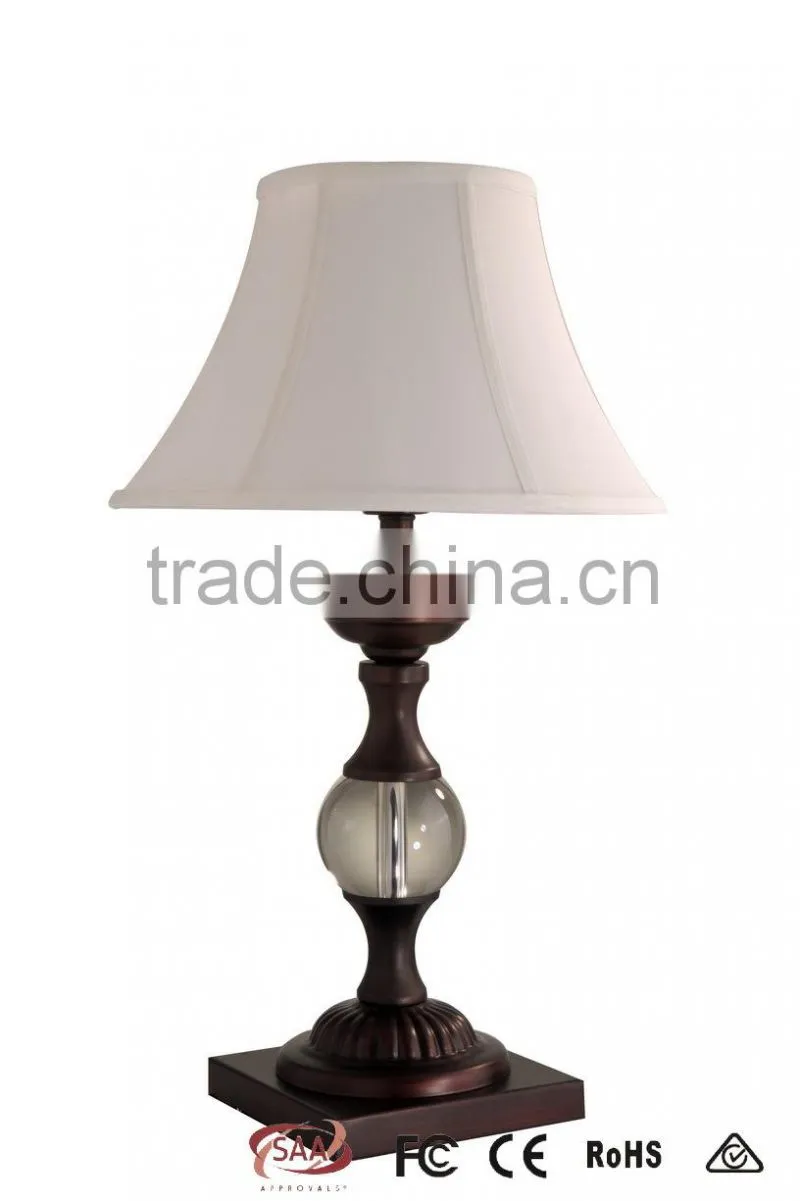 Manufacturer's Premium Table Lamp Retro Fabric Lamp Shade Desk Lamp