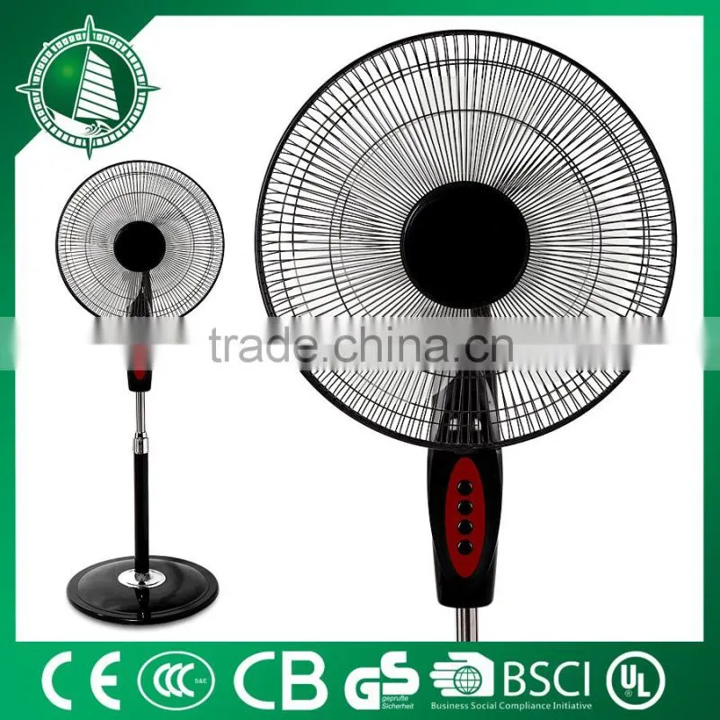 18" cooling oscillating electric stand fan with light
