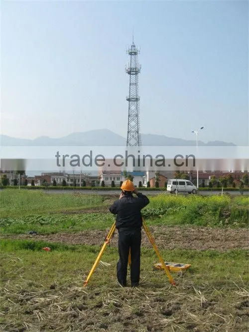 GSM 3 legged lattice steel telecommunication tower