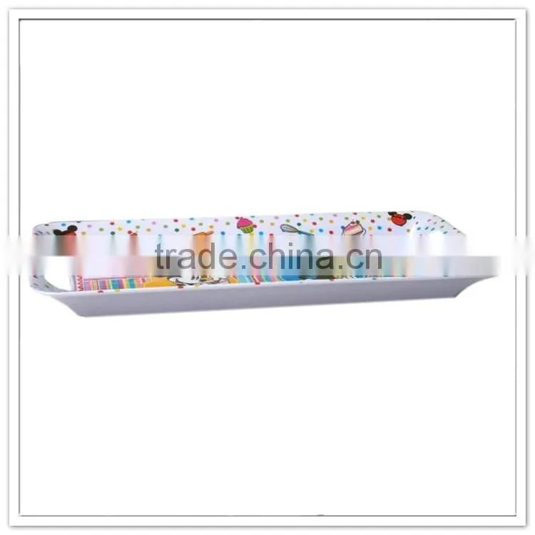 Kitchenware melamine quality guaranteed plastic tray in food grade