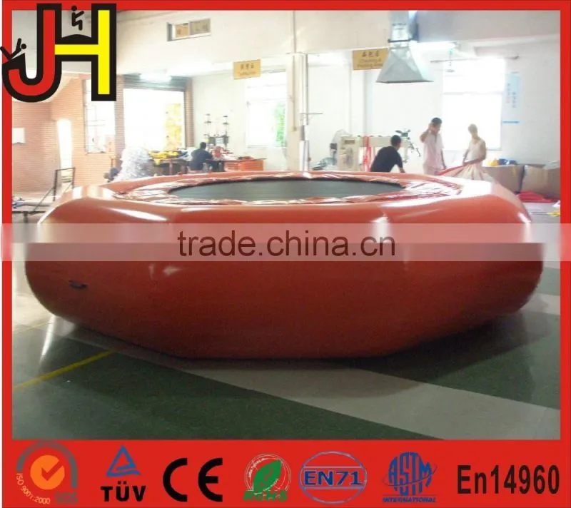 Customized water toys for the lake, popular inflatable aquatic trampoline, inflatable commercial water park toys