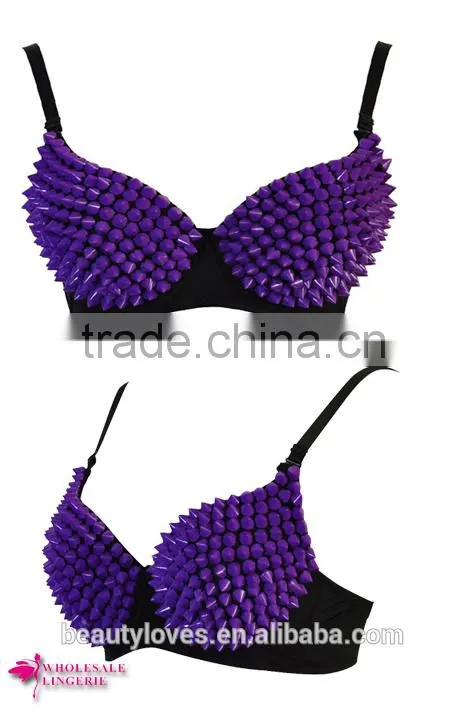 purple sexy bra and party rock and roll dancing costume