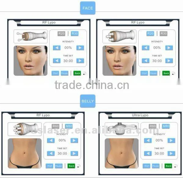 4 Heads portable ultrasonic cavitation+RF (S50B) CE/ISO high frequency curved wood press machine