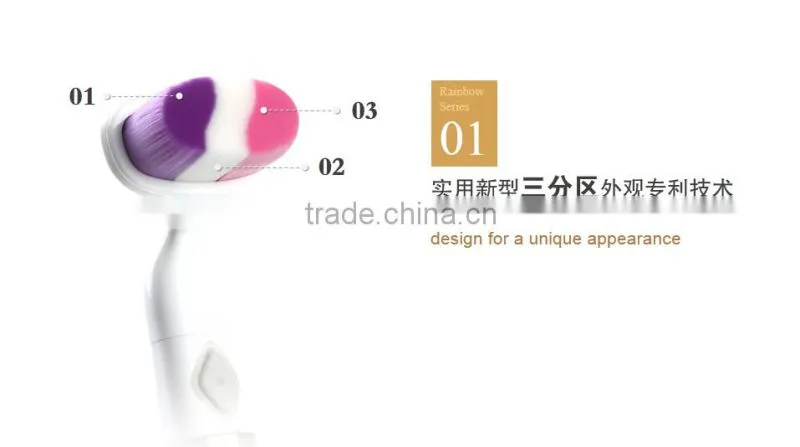 2015 hot selling portable facial cleansing brush for deep cleansing