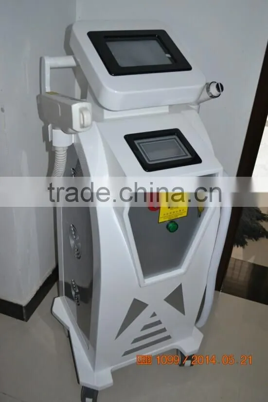 2014new 532nm, 1064nm ND Yag Laser for tattoo removal, IPL for hair removal beauty machine