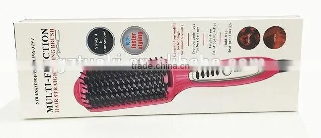 Professional ceramic electric hair curling brush