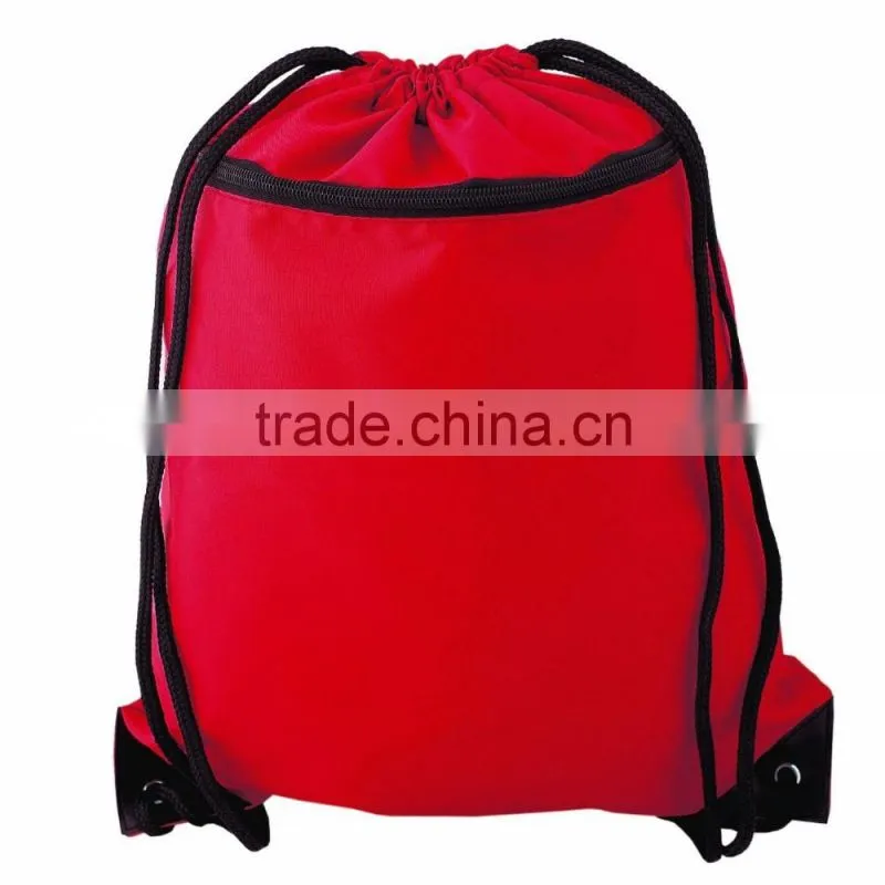 Polyester Microfiber Pack with Mesh Trim Drawstring Bag