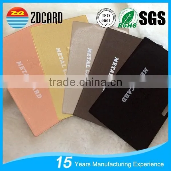 Factory Direct Engraving Brushed Metal Business Cards