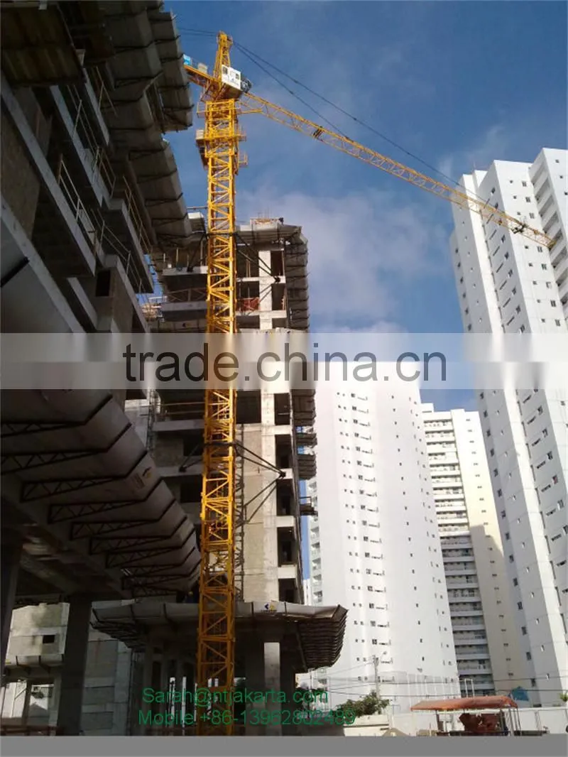 China suppliers Tip tower crane TC5079 height 10m from machine manufacturers