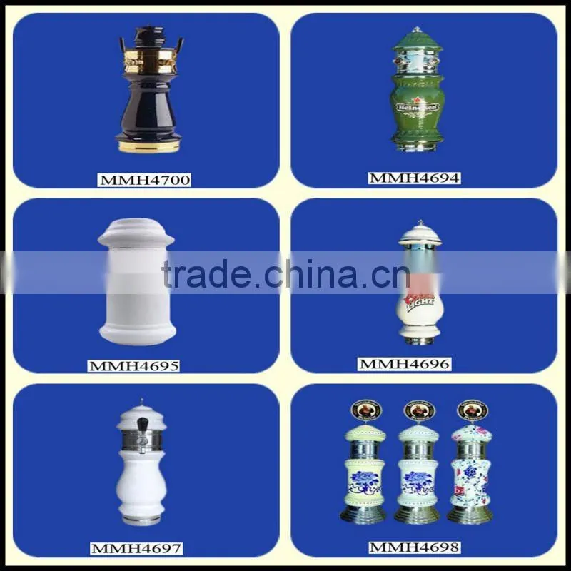 Novelty ceramic beer tower dispenser
