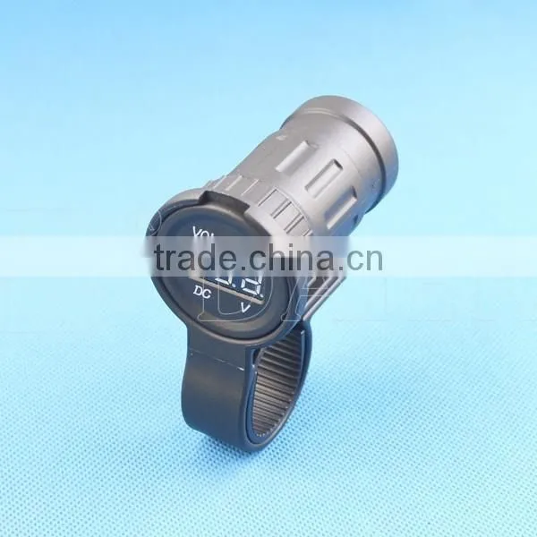 Voltmeter Tester Car Motorcycle Digital Voltmeter Socket With LED 12V
