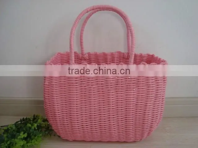 2016 Wholesale Natural Handicraft plastic storage basket