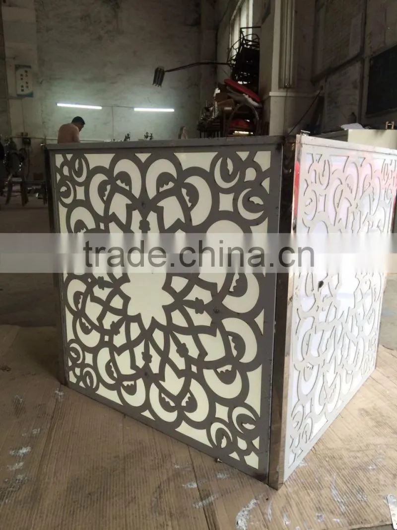 high quality stainless steel table base with LED light wedding table