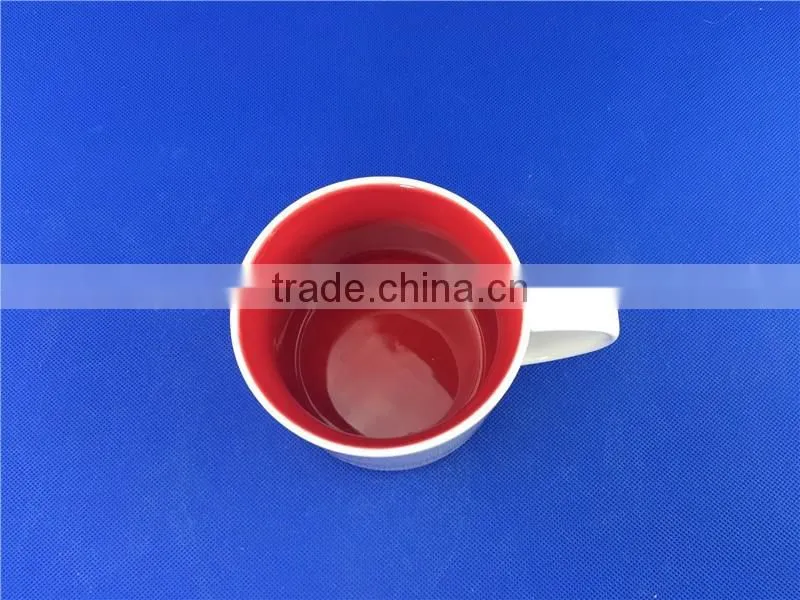 16 oz glazed red color ceramic sublimation coffee mug