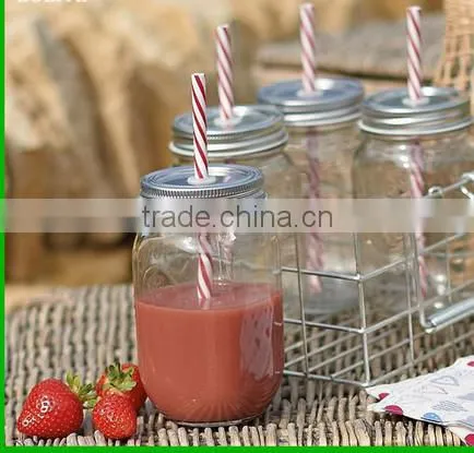 clear glass storage jar / glass food jar